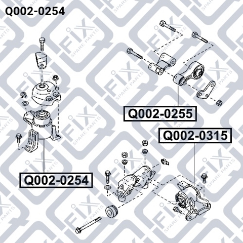 Compre Q0020254 Q-fix Coxim (suporte) direito de motor