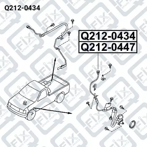 Sensor ABS dianteiro direito Q2120434 Q-fix