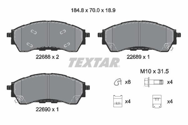 Compre 2298617 Ford Sapatas do freio traseiras de disco