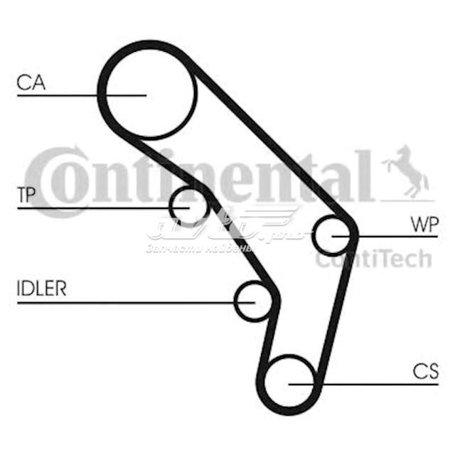 Compre CT755K1 Continental/Siemens Correia do mecanismo de distribuição de gás, kit