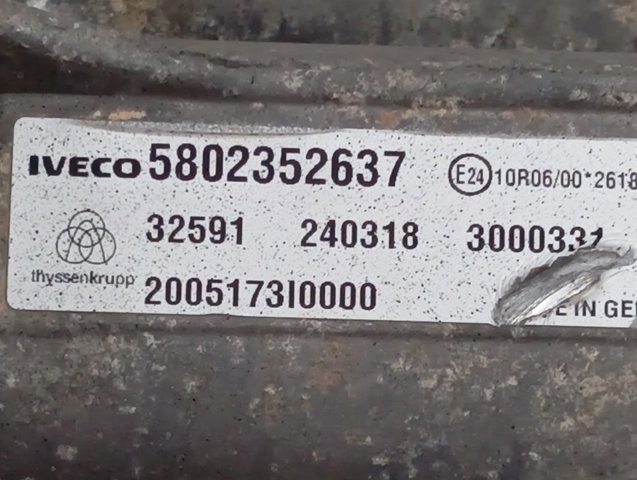 Cremalheira da direção Iveco 5802352637 preço, a partir de 505,66 USD