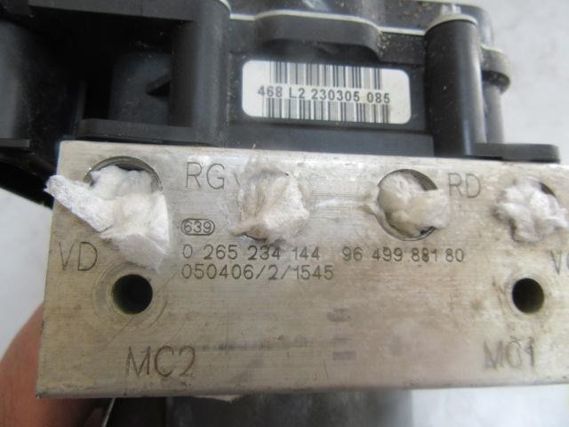 Compre 9649988180 Peugeot/Citroen Unidade hidráulico de controlo ABS