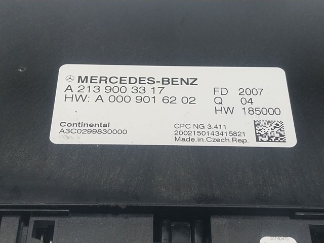 Unidade de controlo de transmissão Mercedes A2139003317