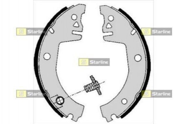 Compre BC05780 Starline Sapatas do freio traseiras de tambor
