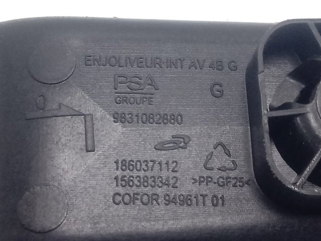 Unidade de botões dianteira esquerda de controlo de elevador de vidro 98349233ZD Peugeot/Citroen