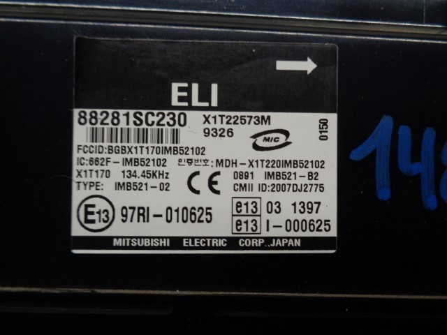 Unidade de conforto 88281SC230 Subaru