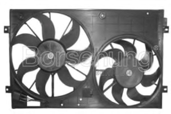 Compre B11498 Borsehung Ventilador elétrico de esfriamento montado (motor + roda de aletas) esquerdo