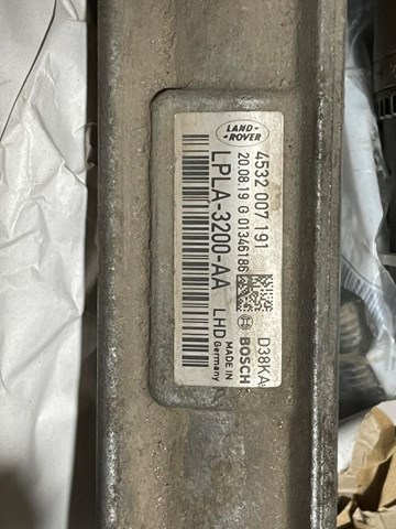 LR118758 Land Rover Cremalheira da direção