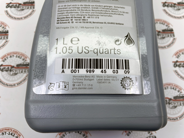 Óleo de transmissão Mercedes A001989450309 preço, a partir de 32,63 USD