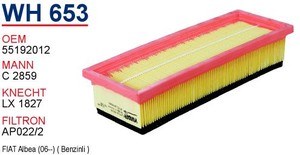 Filtro de ar Wunder WH653 preço, a partir de 7,75 USD