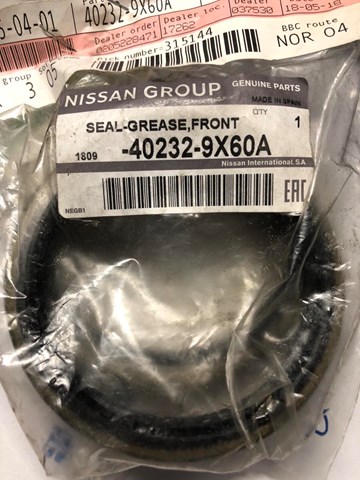 Bucim de cubo dianteiro Nissan/Infiniti 402329X60A preço, a partir de 60,21 USD