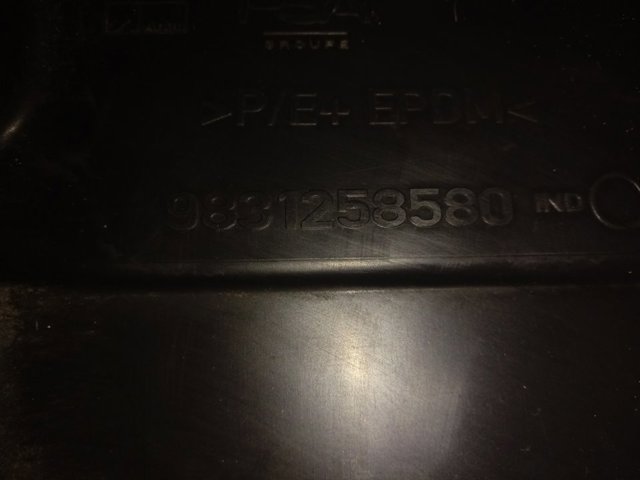 9831258580 Peugeot/Citroen Guarda-barras esquerdo do pára-lama dianteiro