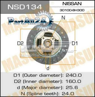 NSD134 Masuma Disco de embraiagem