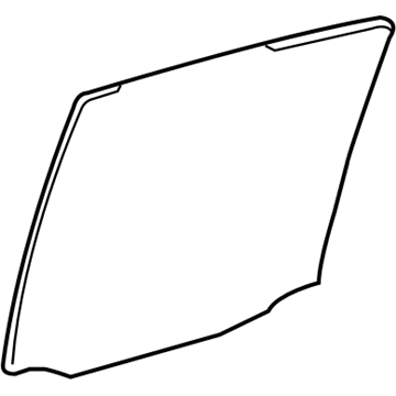 6811360381 Toyota Vidro da porta traseira direita