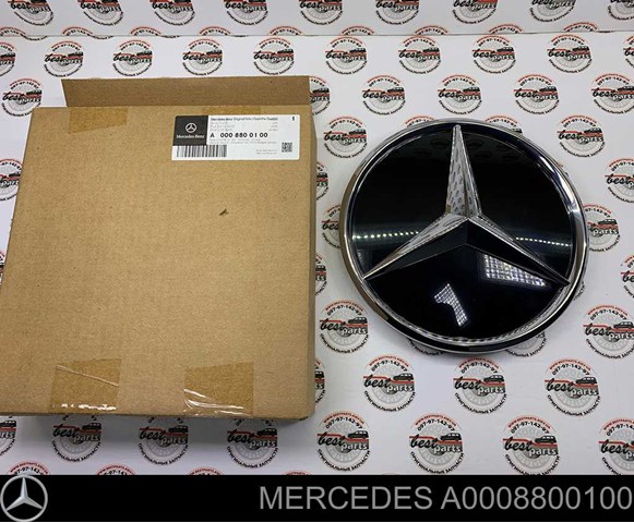 A0008800100 Mercedes Consola de emblema de grelha do radiador