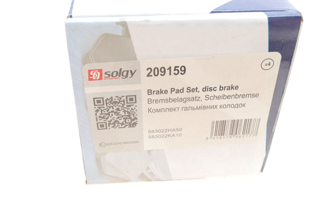 Sapatas do freio traseiras de disco Solgy 209159 preço, a partir de 22,96 USD