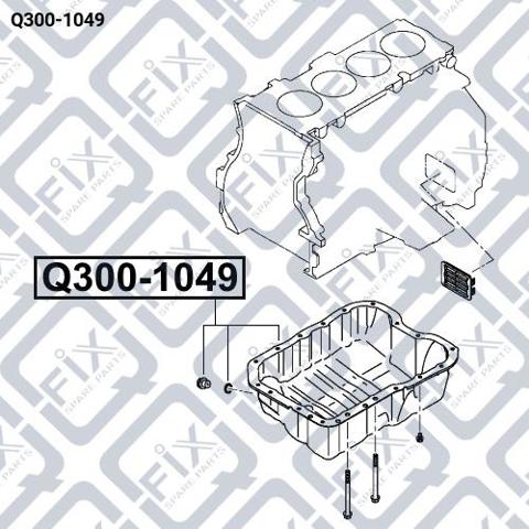 Compre Q3001049 Q-fix Panela de óleo de cárter do motor