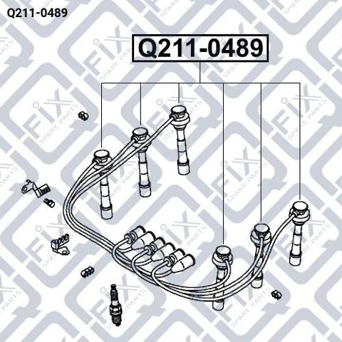 Q2110489 Q-fix Fios de alta voltagem, kit