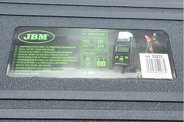 Testador de PILHA JBM 52233