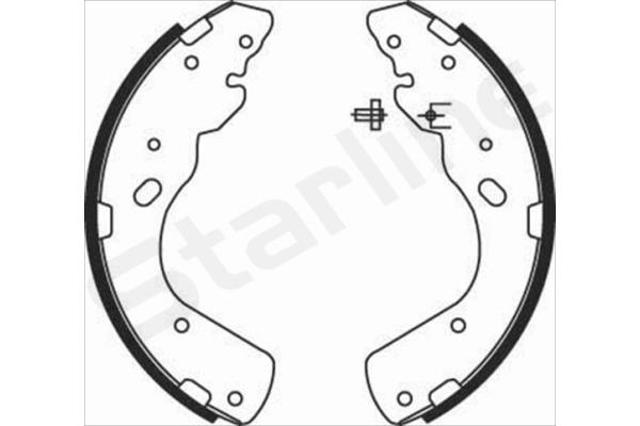 Compre BC08450 Starline Sapatas do freio traseiras de tambor