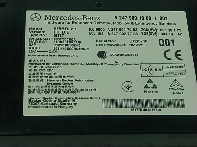 A2479001809 Mercedes 