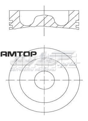 061PI00128000 Mahle Original Pistão do kit para 1 cilindro, STD