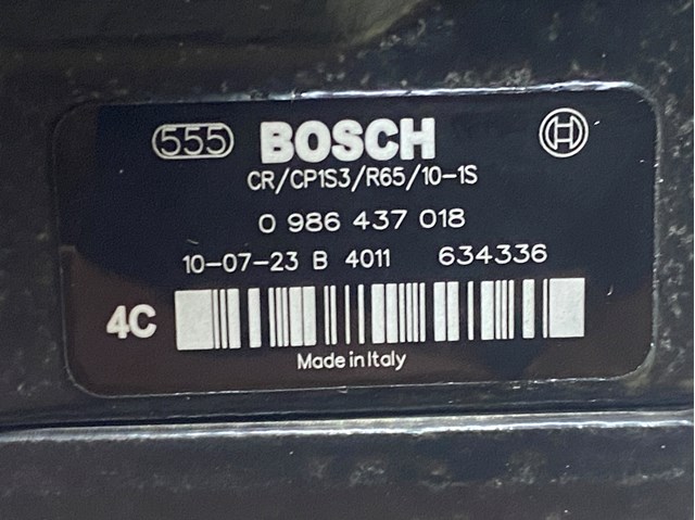 0445010132 Bosch Bomba de combustível de pressão alta