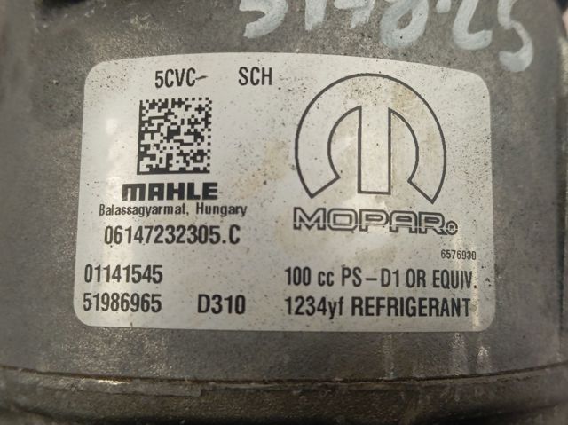 Compressor de aparelho de ar condicionado Fiat/Alfa/Lancia 51986965 preço, a partir de 196,13 USD