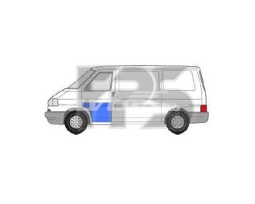 Porta dianteira esquerda para Volkswagen Transporter T4 70E, 70L, 70M, 7DE, 7DL, 7DM