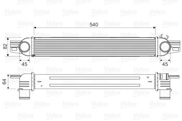 Radiador de intercooler VALEO 818545 preço, a partir de 114,24 USD