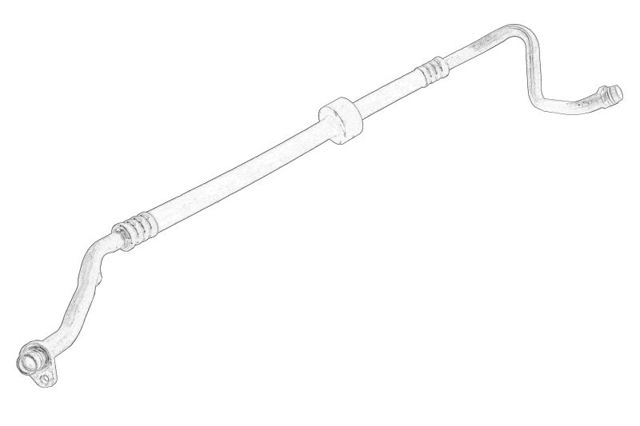 924809912R Renault (RVI) Mangueira de aparelho de ar condicionado, desde o secador até o compressor