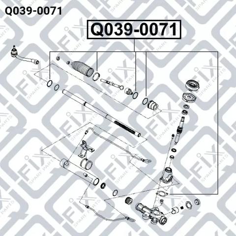 Kit de reparação da cremalheira da direção (do mecanismo), (kit de vedantes) Hyundai Accent III MC