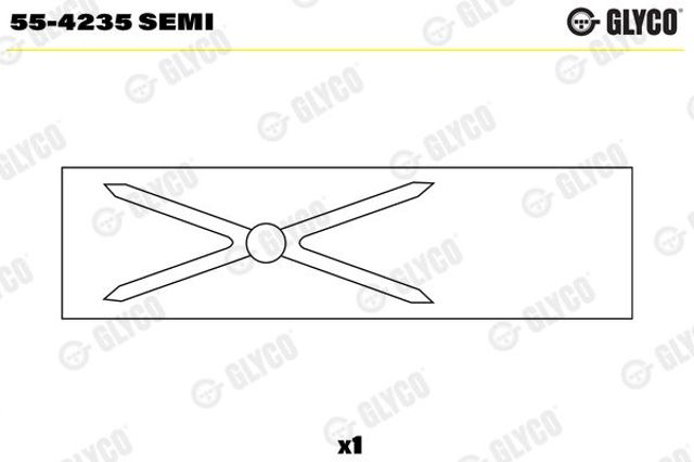 554235SEMI Glyco Bucha de biela