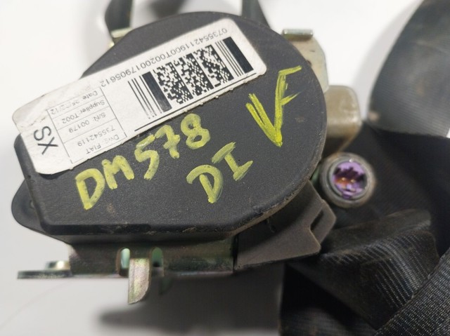 Correia de segurança dianteira esquerda Peugeot/Citroen 735542119