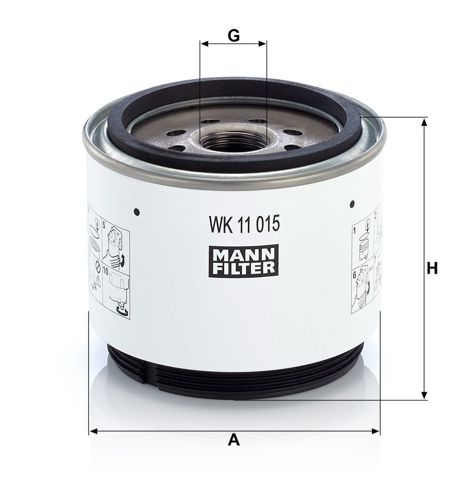 Compre WK11015X Mann-Filter Filtro de combustível