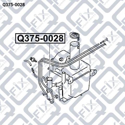 Q3750028 Q-fix Bomba de motor de fluido para lavador de vidro dianteiro