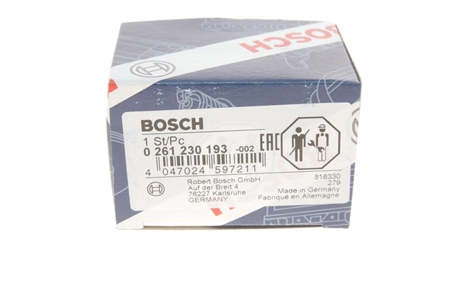 Sensor de pressão de supercompressão 261230193 Bosch