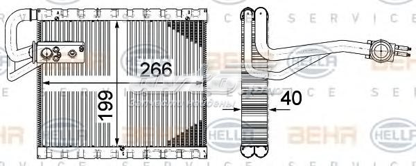 8FV351331491 HELLA Caixa de forno montado