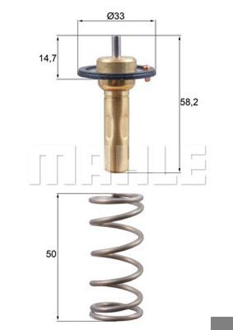 Caixa do termostato Mahle Original TX26589D preço, a partir de 35,45 USD