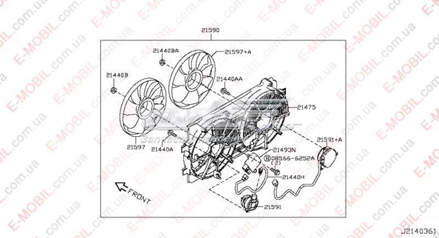Regulador de revoluções de ventilador de esfriamento (unidade de controlo) Nissan/Infiniti A18700A28001 preço, a partir de 50,08 USD