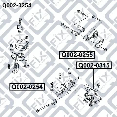 Coxim (suporte) direito de motor Q-fix Q0020254 preço, a partir de 51,29 USD