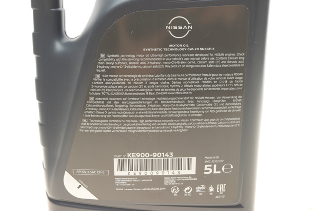 Óleo para motor KE90090143 Nissan/Infiniti