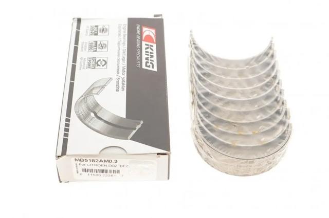Folhas inseridas principais de cambota, kit, 1ª reparação ( + 0,25) MB5182AM03 King