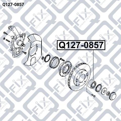 Compre Q1270857 Q-fix Rolamento de cubo dianteiro