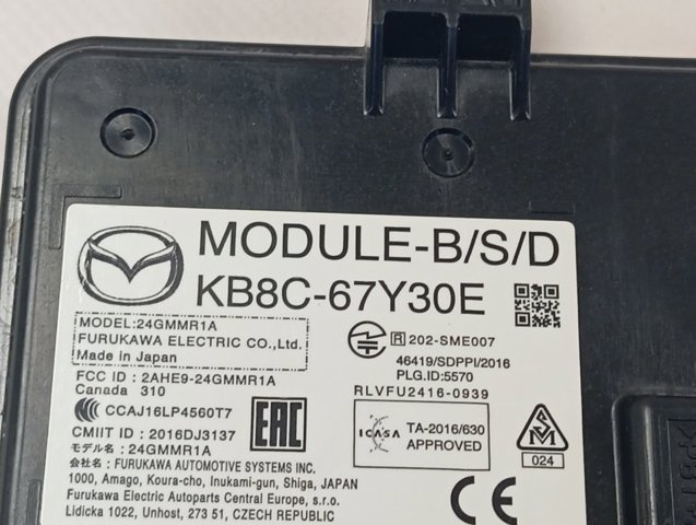 Compre KB8C67Y30E Mazda Sensor traseiro de controlo da zona morta