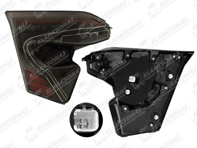 Lanterna traseira esquerda interna Toyota 81590F4021 preço, a partir de 298,30 USD