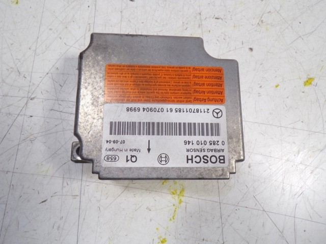 Compre 0285010146 Mercedes Módulo processador de controlo da bolsa de ar (Centralina eletrônica AIRBAG)