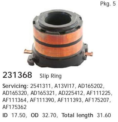 Tubo coletor de rotor do gerador Cargo 231368