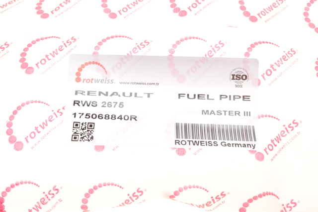 RWS2675 Rotweiss Tubo de combustível, desde o tanque até o filtro de combustível