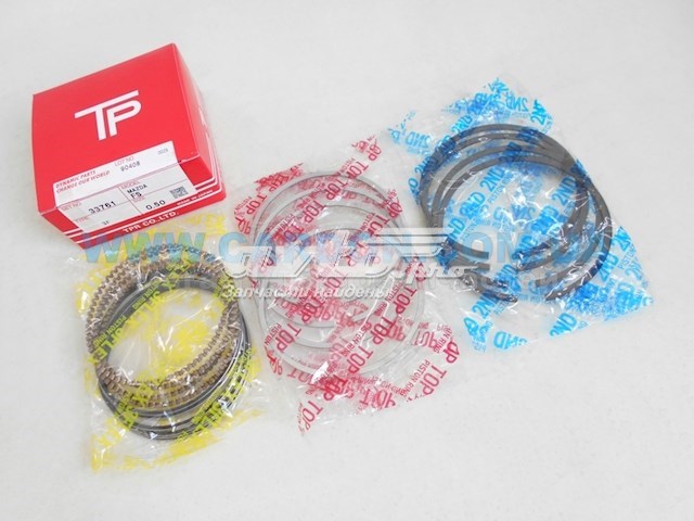 Kit de anéis de pistão de motor, 2ª reparação ( + 0,50) 33761050 TPR
